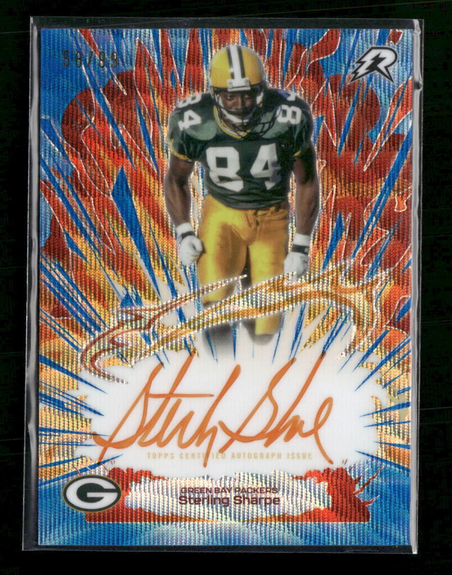 2025 Topps Resurgence Arc Flash Autographs Blue Surge Sterling Sharpe #/99