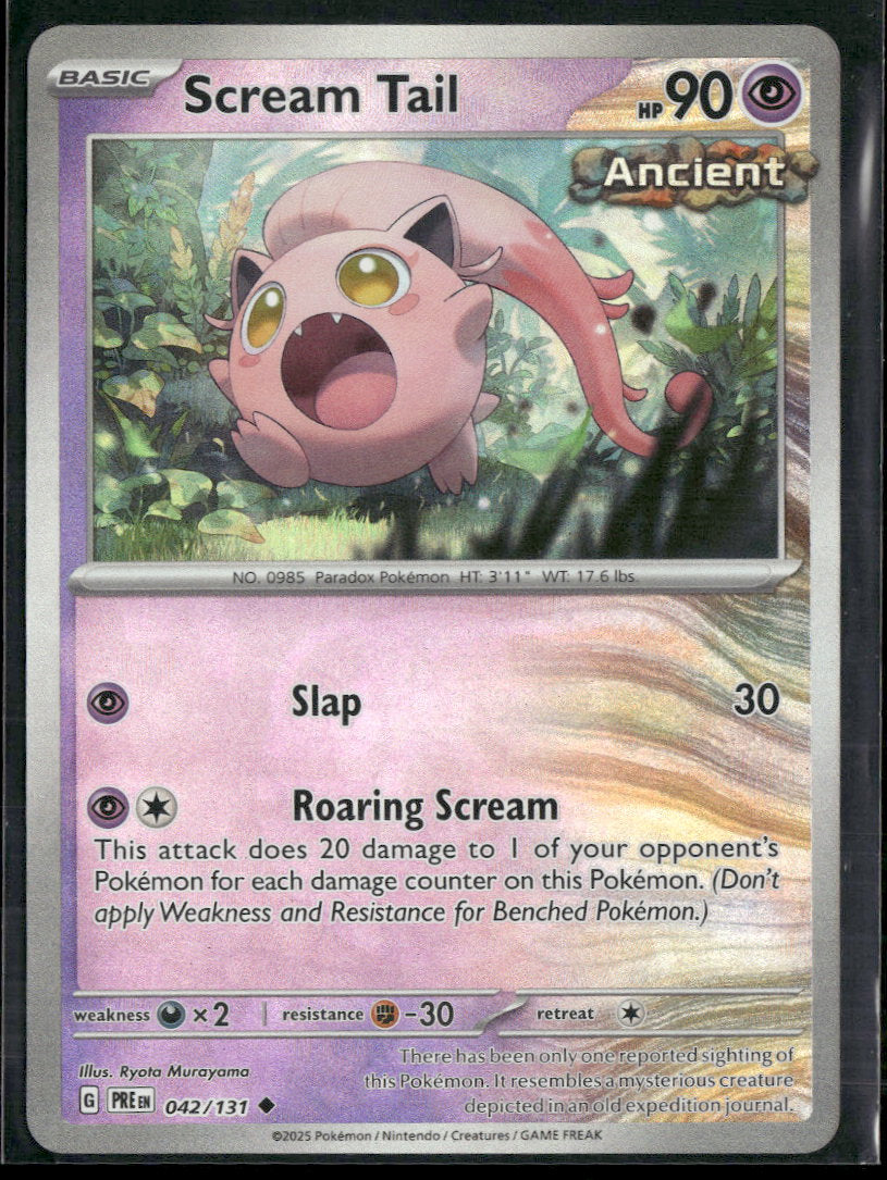 SV: Prismatic Evolutions Scream Tail (Master Ball Pattern) #042/131