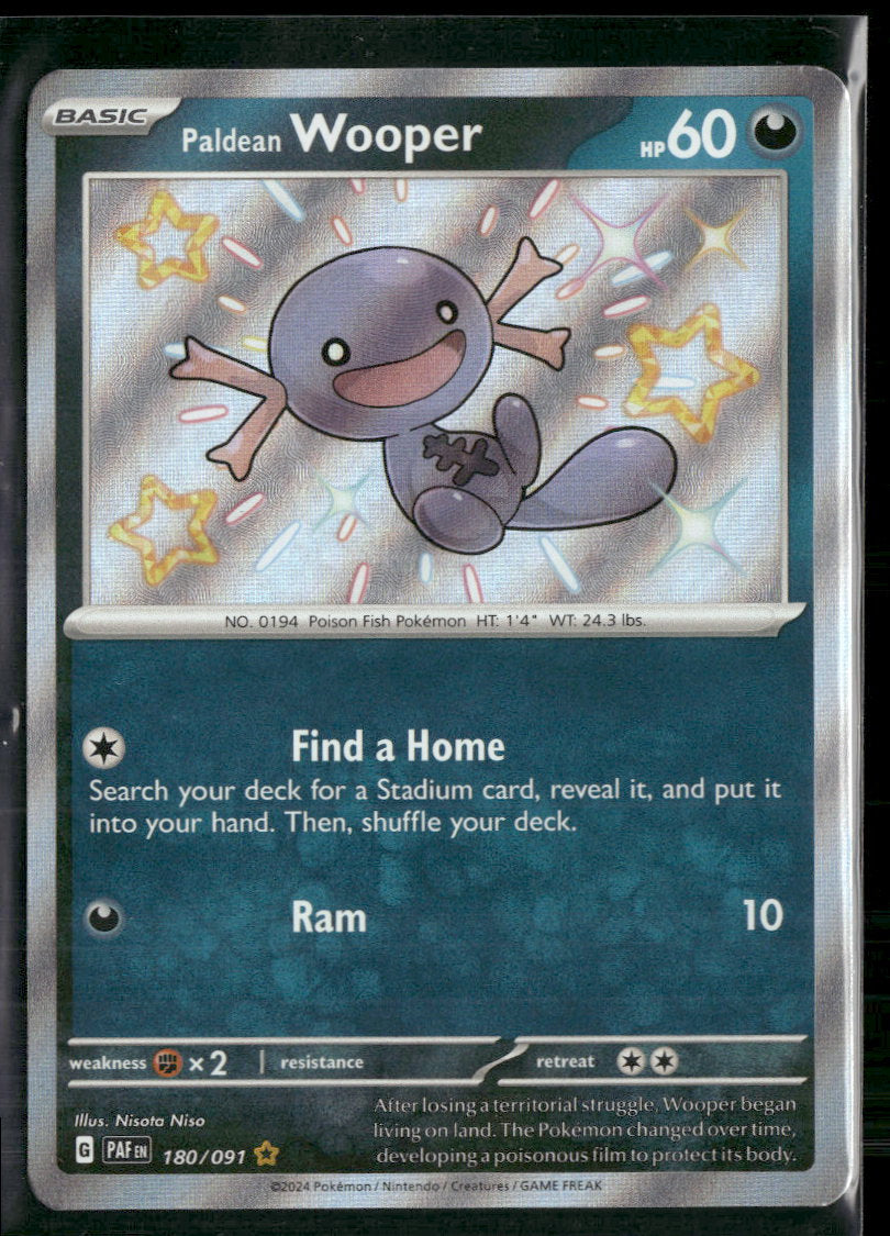 SV: Paldean Fates Paldean Wooper #180/091