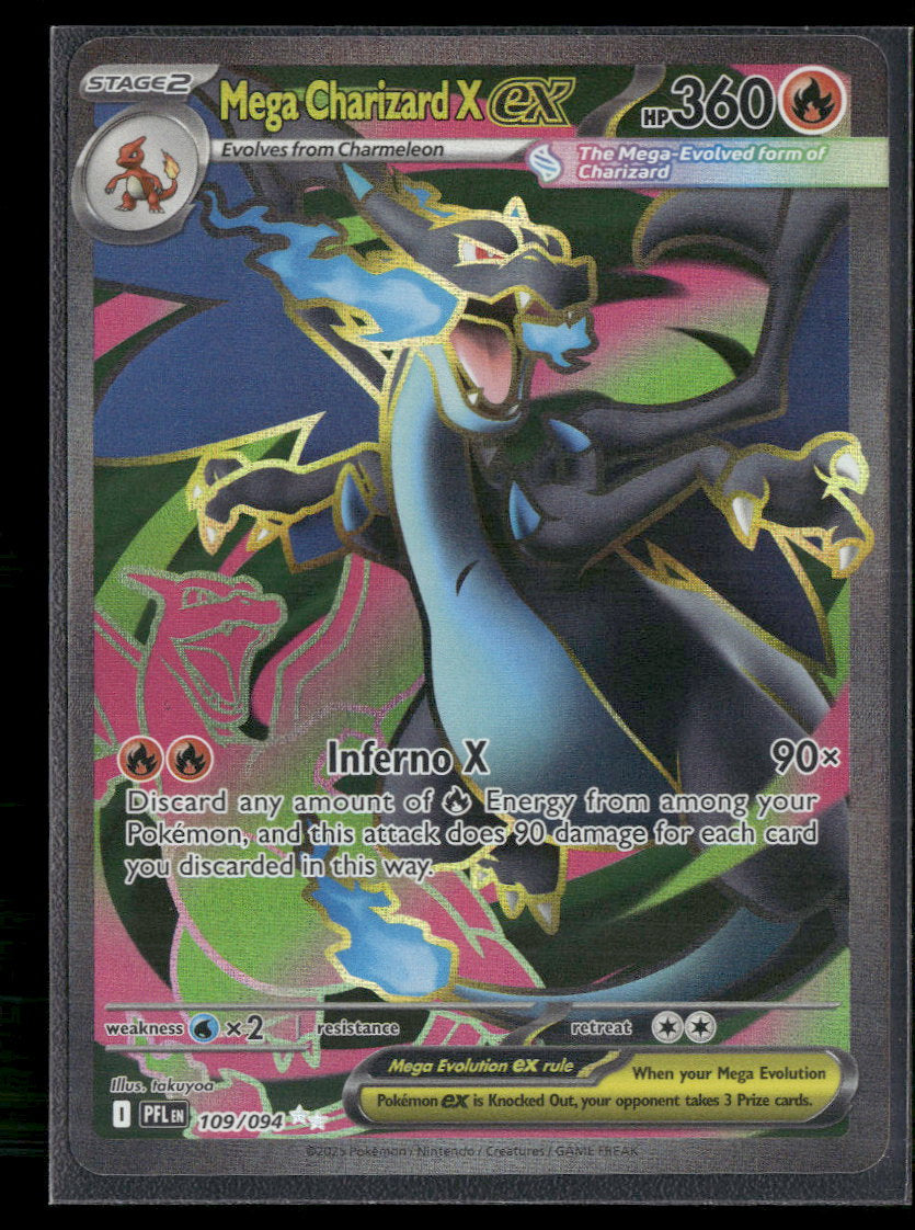 ME02: Phantasmal Flames Mega Charizard X ex #109/094