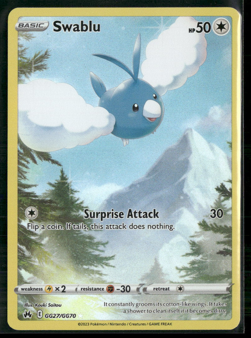 SWSH: Crown Zenith: Galarian Gallery Swablu #GG27/GG70