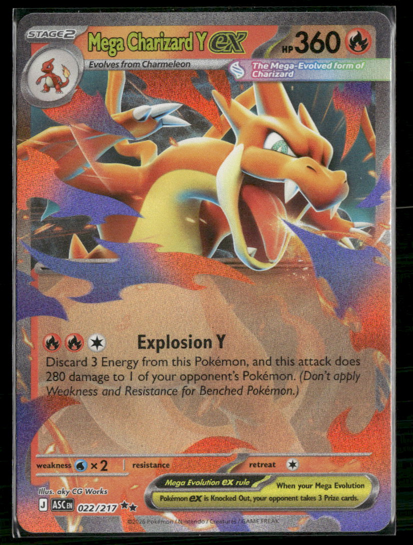 ME: Ascended Heroes Mega Charizard Y ex #022/217