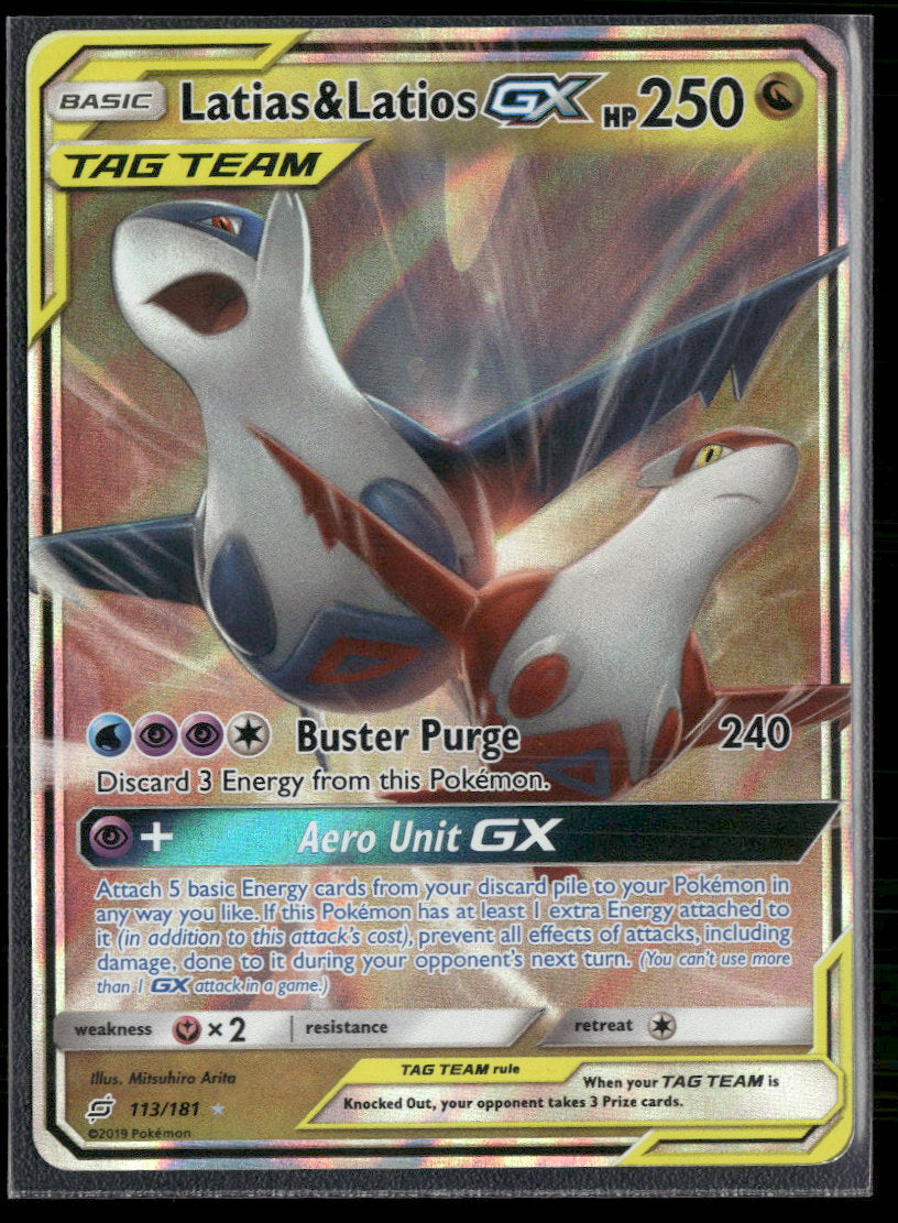 SM - Team Up Latias & Latios GX #113/181