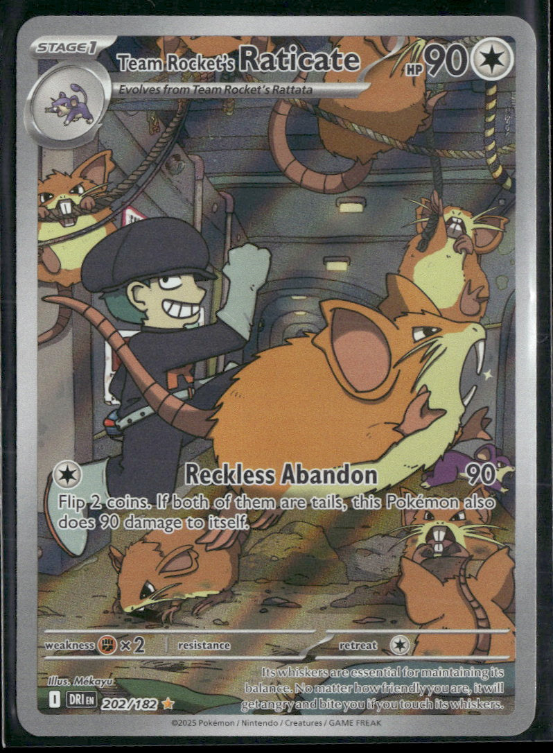 SV10: Destined Rivals Team Rocket's Raticate #202/182