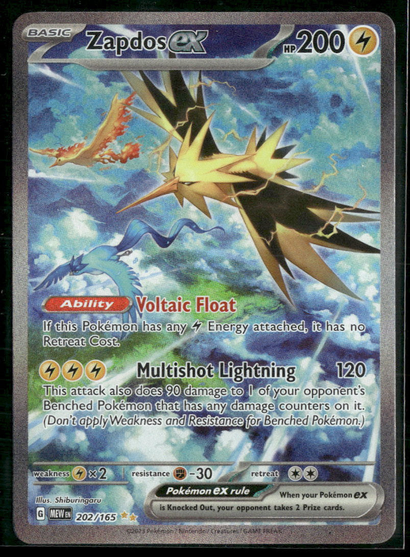 SV: Scarlet & Violet 151 Zapdos ex #202/165