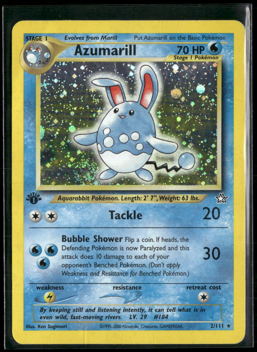 Neo Genesis Azumarill #002/111 Damaged