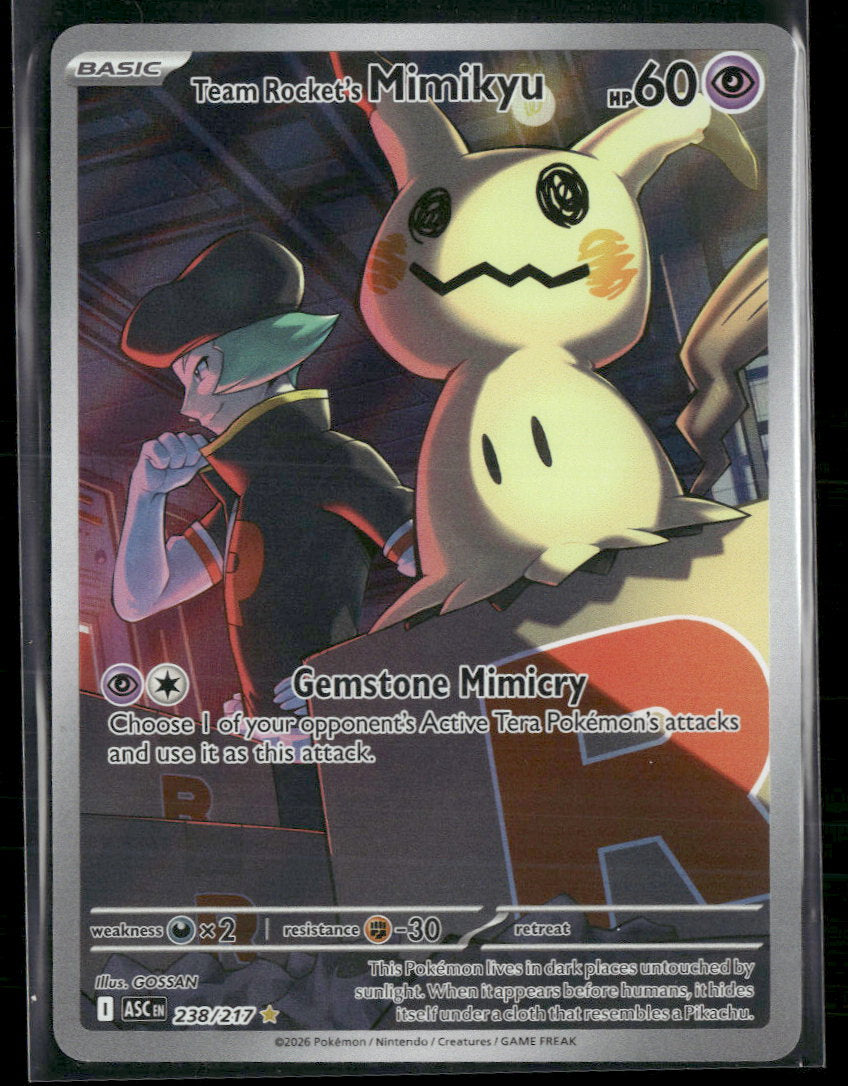 ME: Ascended Heroes Team Rocket's Mimikyu #238/217