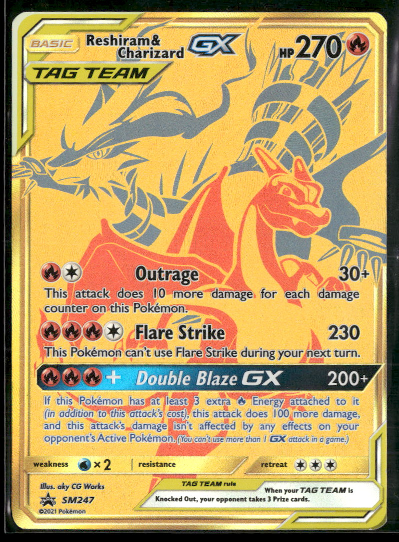 SM Promos Reshiram & Charizard GX #SM247