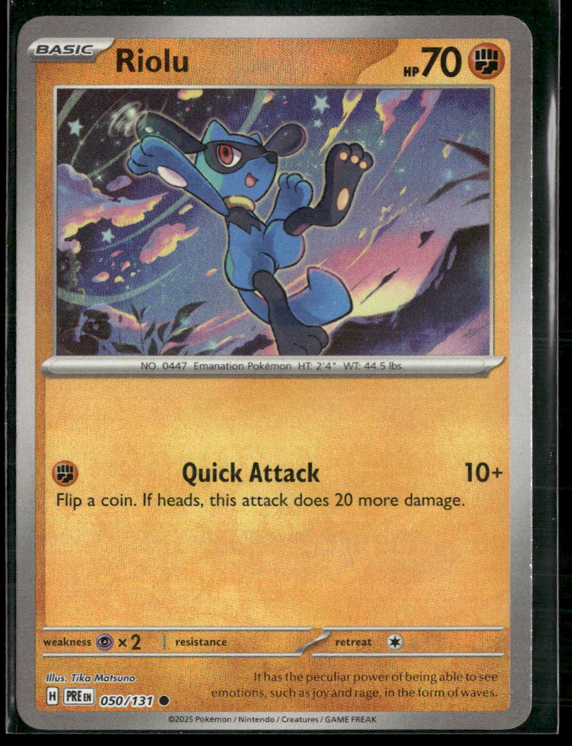 SV: Prismatic Evolutions Riolu (Master Ball Pattern) #050/131