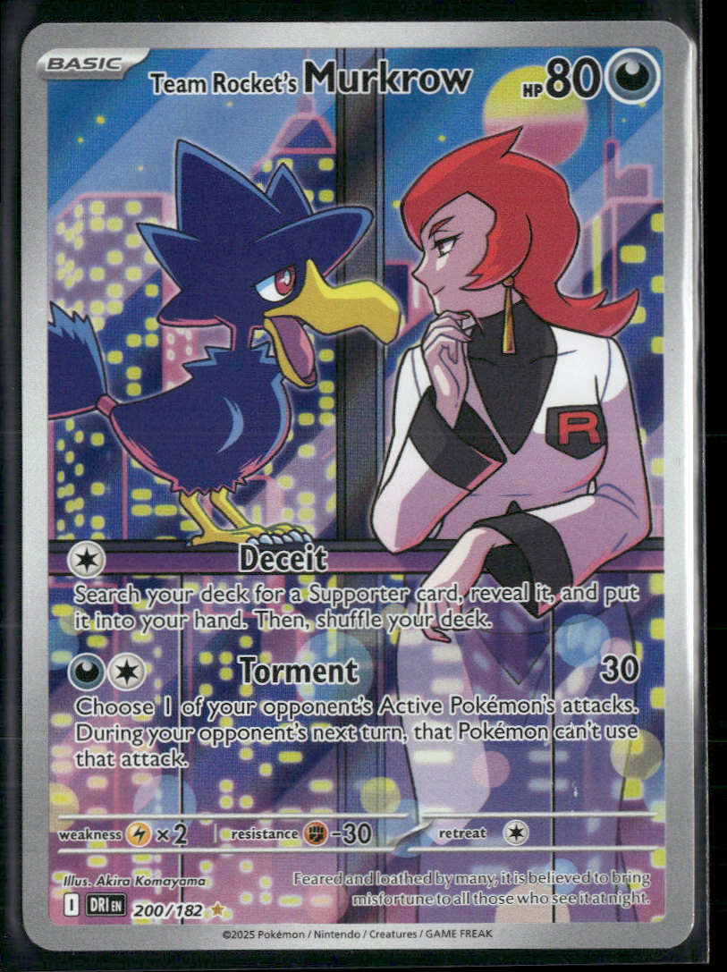 SV10: Destined Rivals Team Rocket's Murkrow #200/182