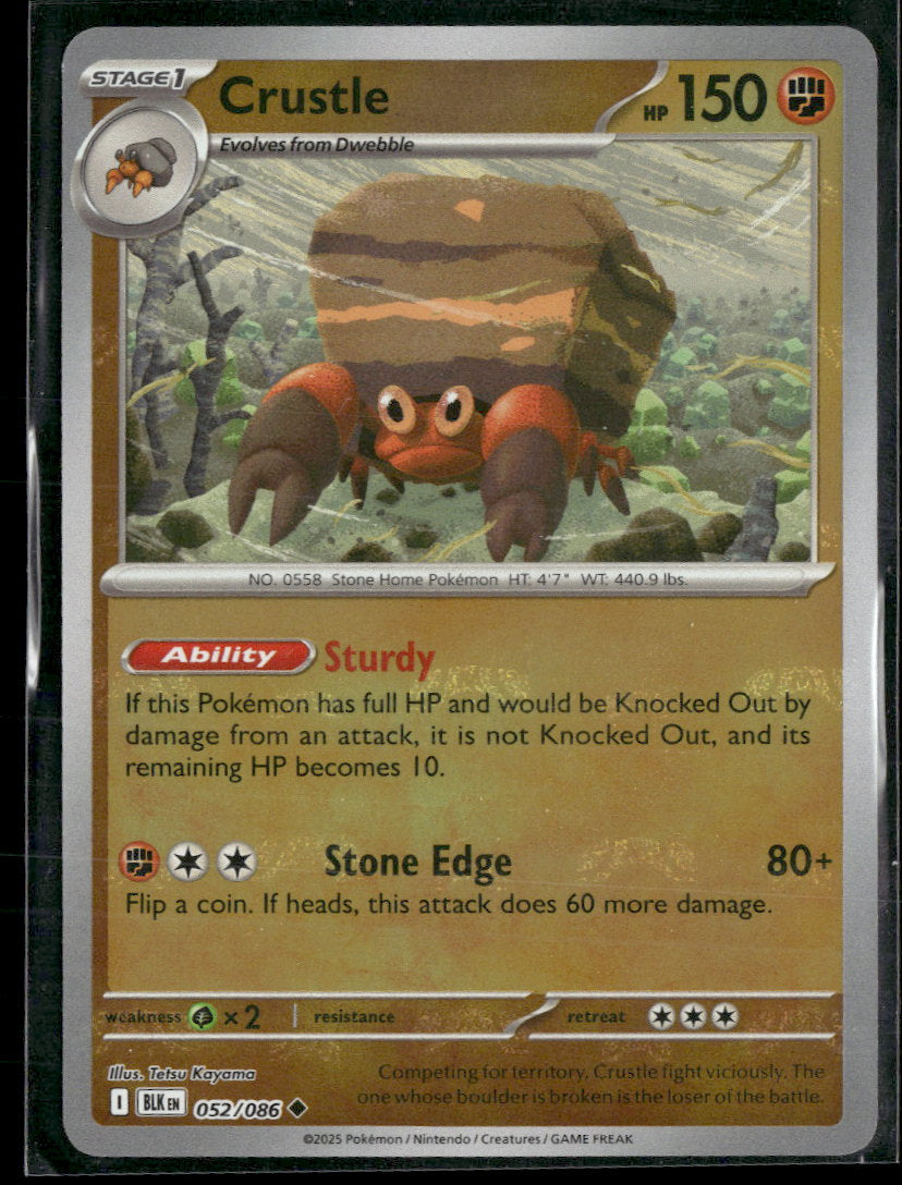 SV: Black Bolt Crustle (Master Ball Pattern) #052/086