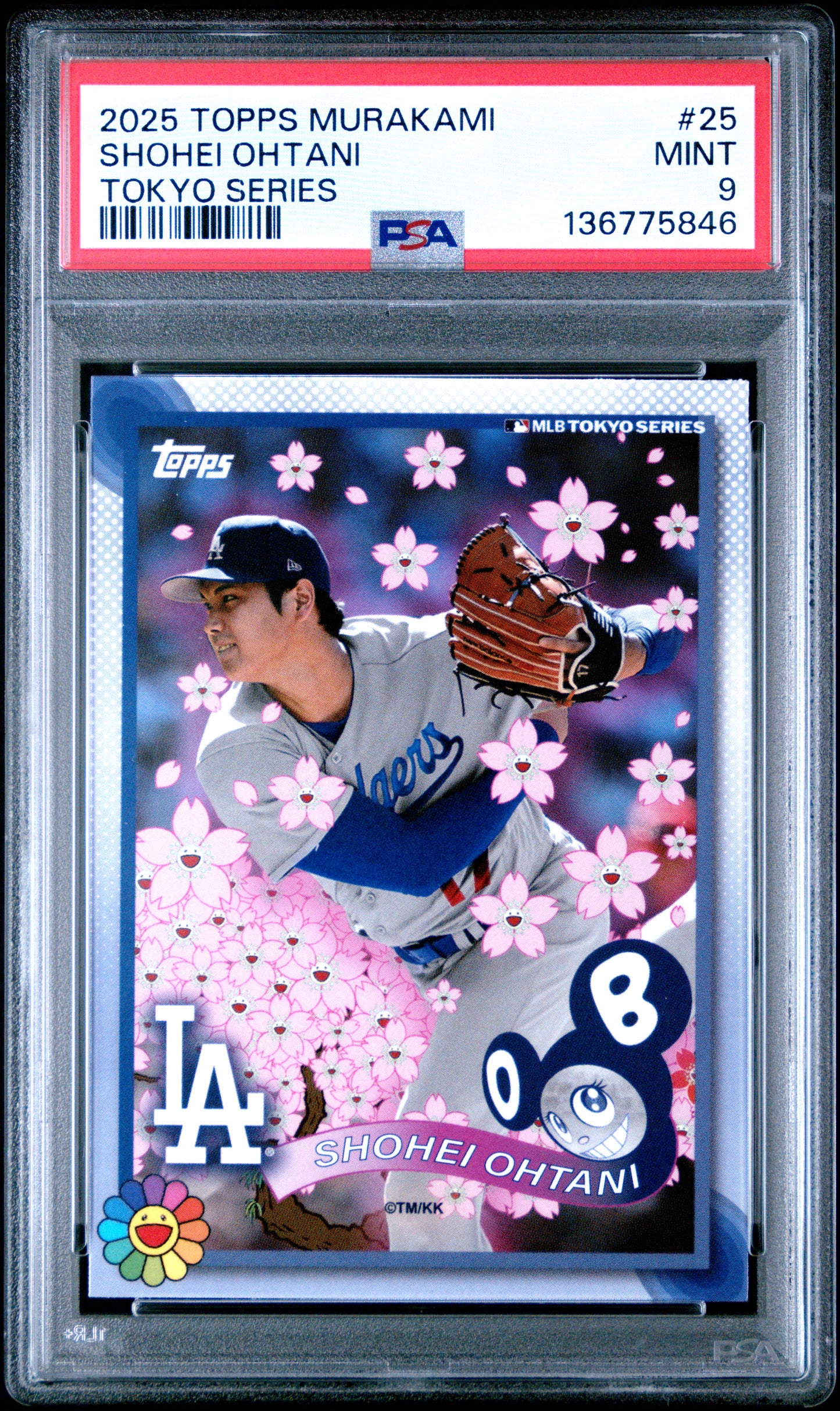 2025 Topps Takashi Murakami + Mlb World Tour Tokyo Series Shohei Ohtani 9 PSA