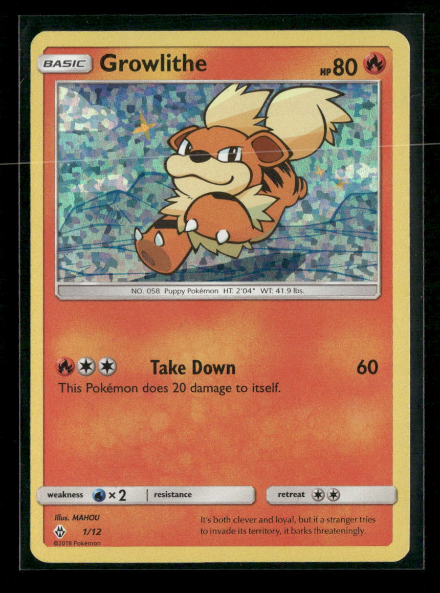 McDonald's Promos 2018 Growlithe #001/012