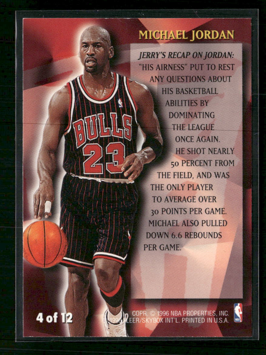 1996-97 Fleer European Stackhouse's All-Fleer Michael Jordan #4
