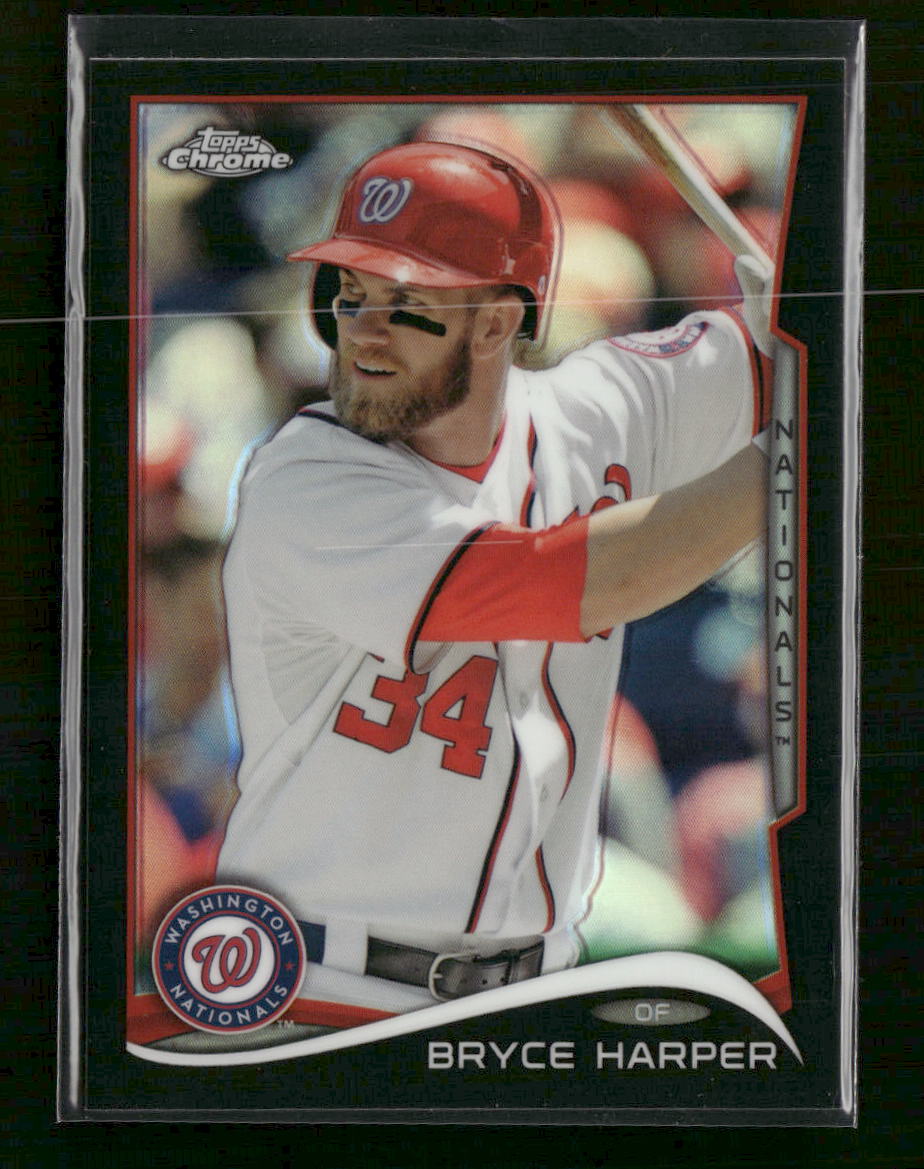 2014 Topps Chrome Black Refractors Bryce Harper #/100 #150