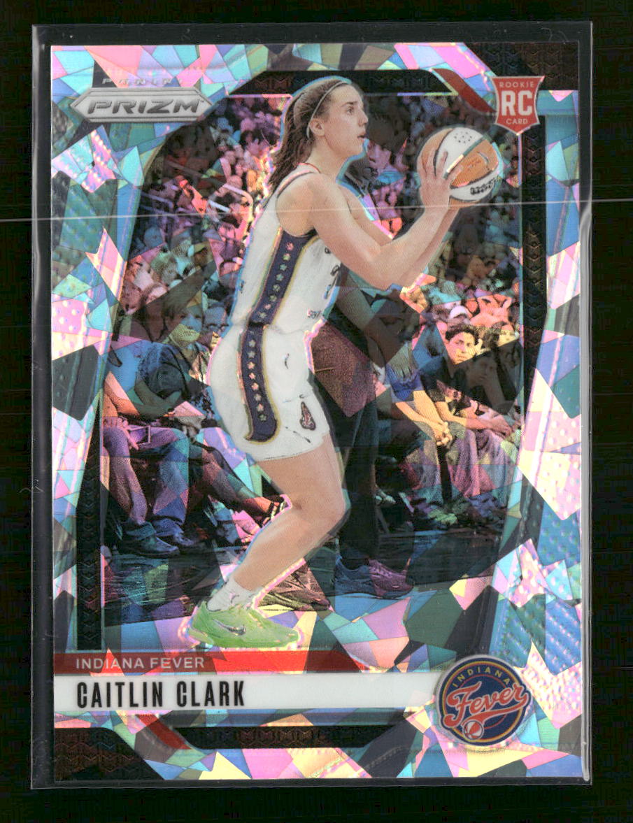 2024 Panini Prizm WNBA Ice White Prizms Caitlin Clark RC #/35 #22