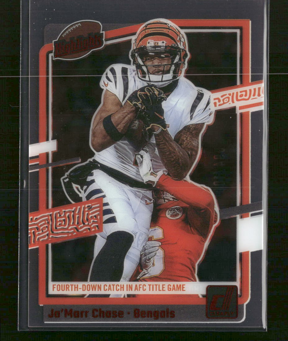 2023 Clearly Donruss Highlights Red Ja'Marr Chase #/100 #6