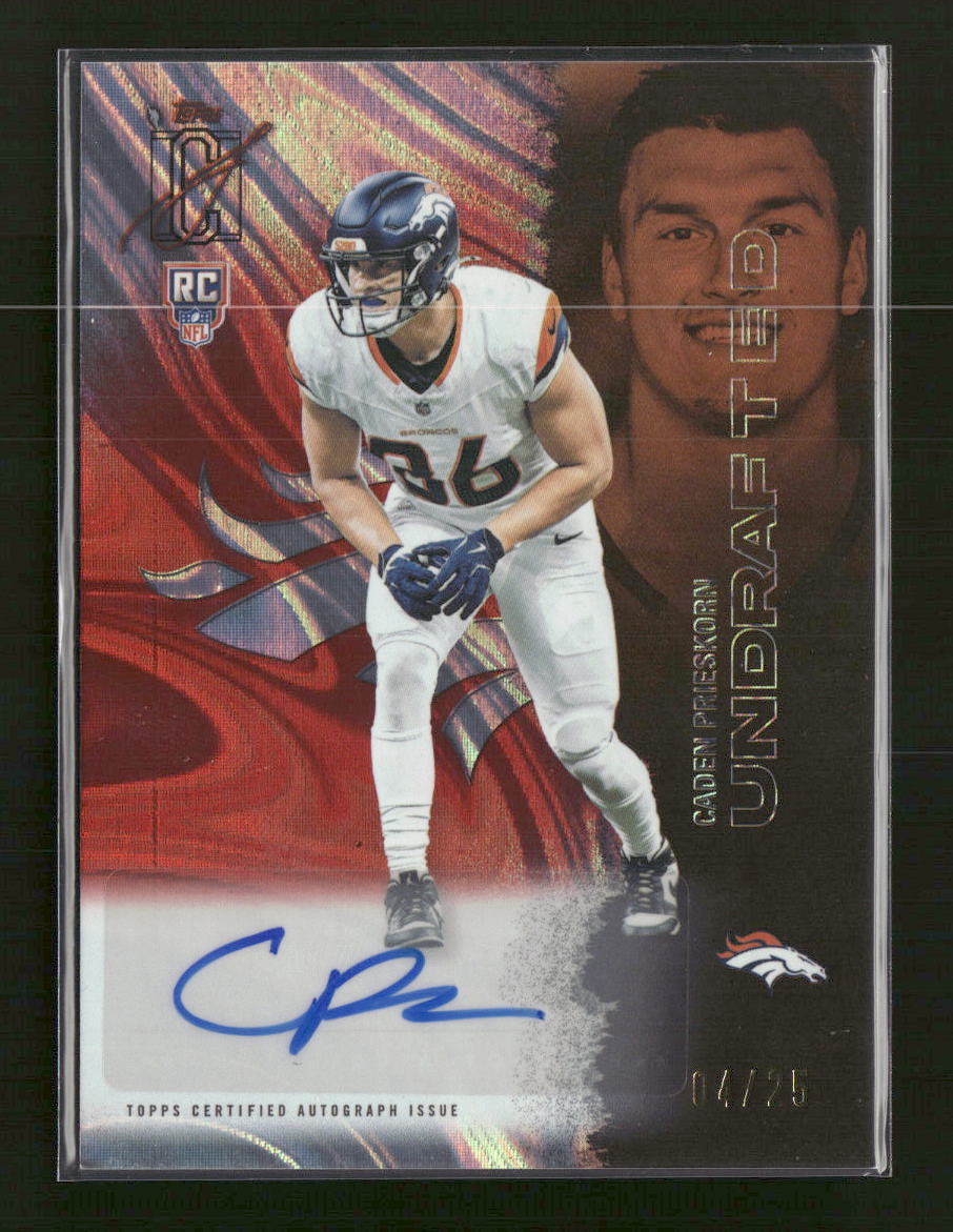 2025 Topps Signature Class Orange Lava Caden Prieskorn RC /25 #247