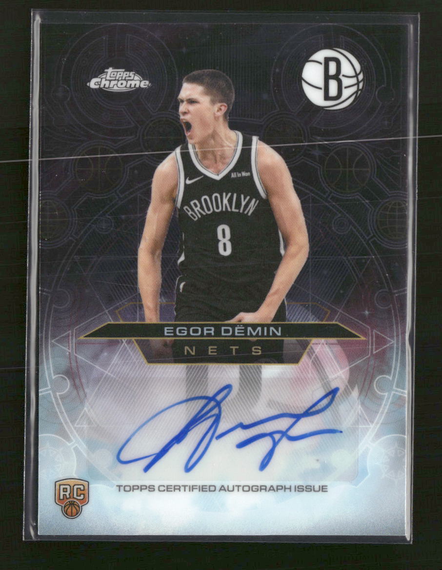 2025-26 Topps Chrome Update Chromographs Egor Dëmin AU #CH-ED