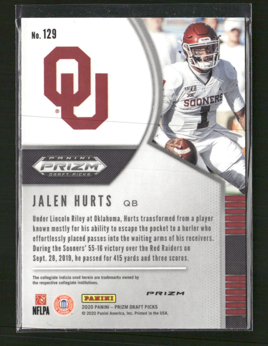 2020 Panini Prizm Draft Picks Prizms Red Jalen Hurts #129