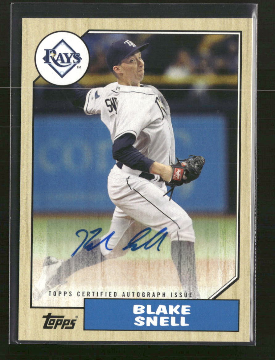2017 Topps 1987 Topps Baseball 30th Anniversary AU Blake Snell AU #1987A-BS
