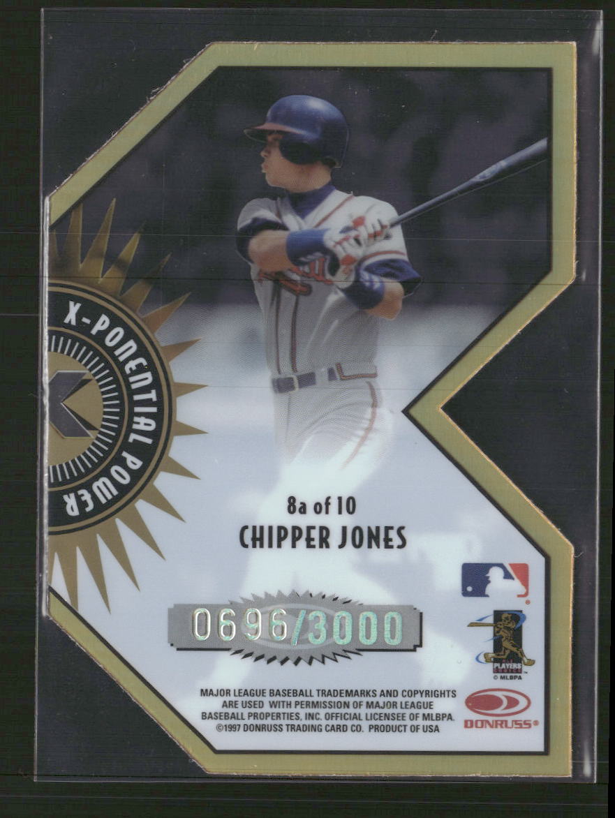 1997 Donruss Preferred X-Ponential Power Chipper Jones #/3000 #8A
