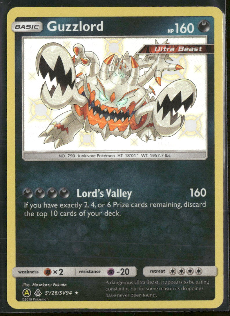 Hidden Fates: Shiny Vault Guzzlord #SV26/SV94