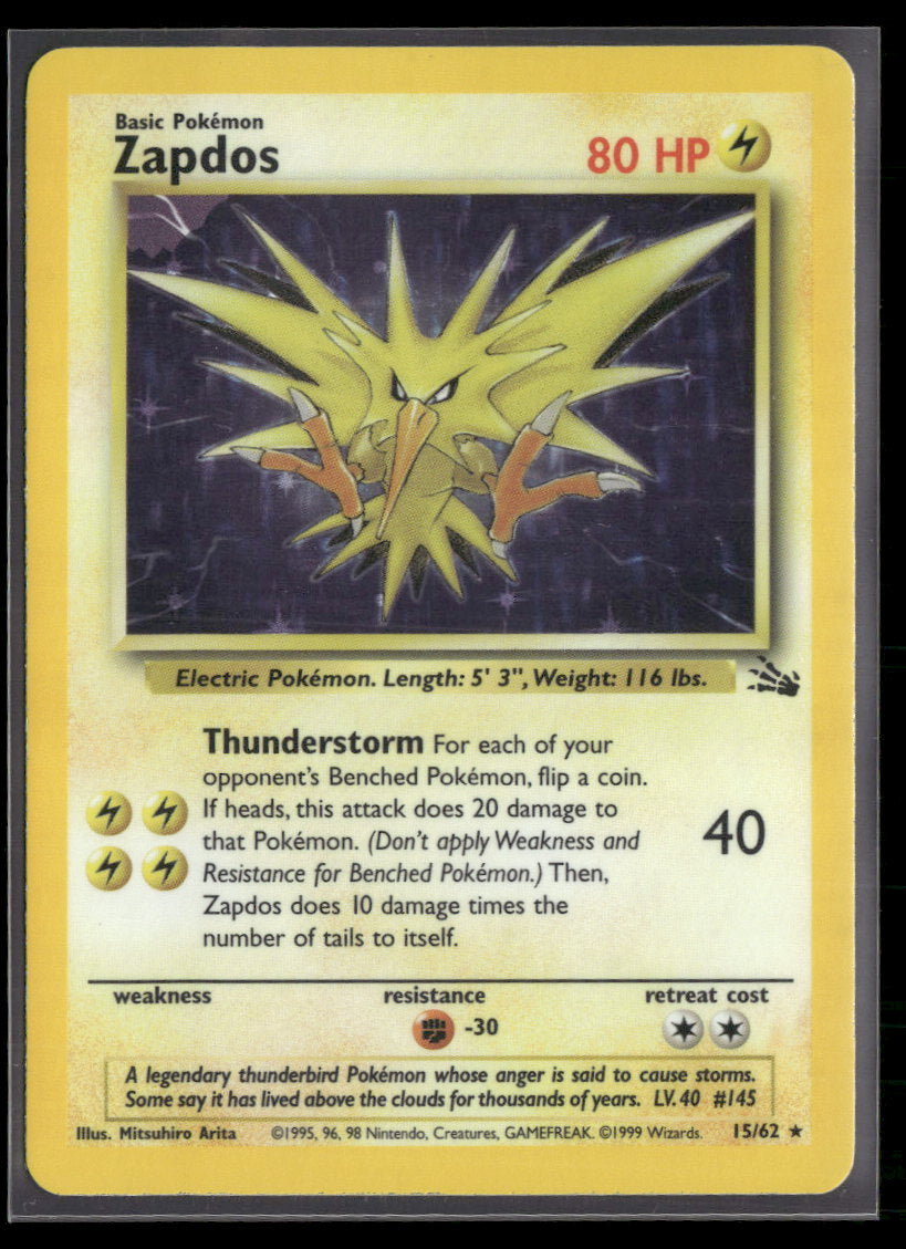 Fossil Zapdos (15) #15/62