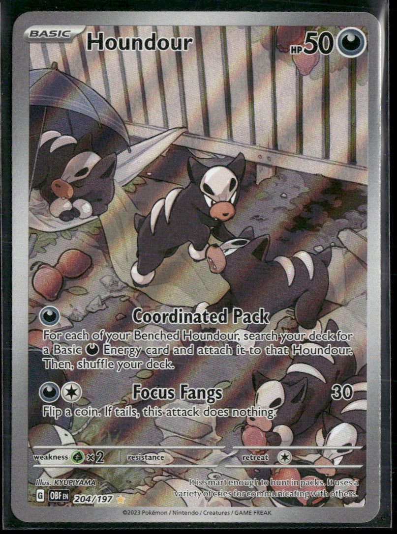 SV03: Obsidian Flames Houndour #204/197