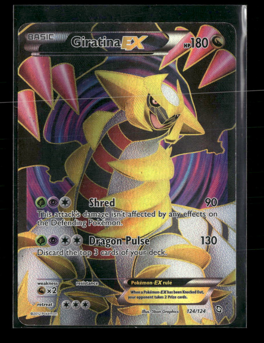Dragons Exalted Giratina EX (124 Full Art) #124/124 *Damaged*