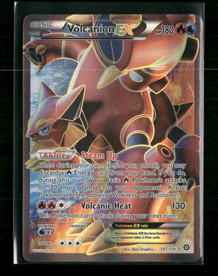 XY - Steam Siege Volcanion EX (Full Art) #107/114