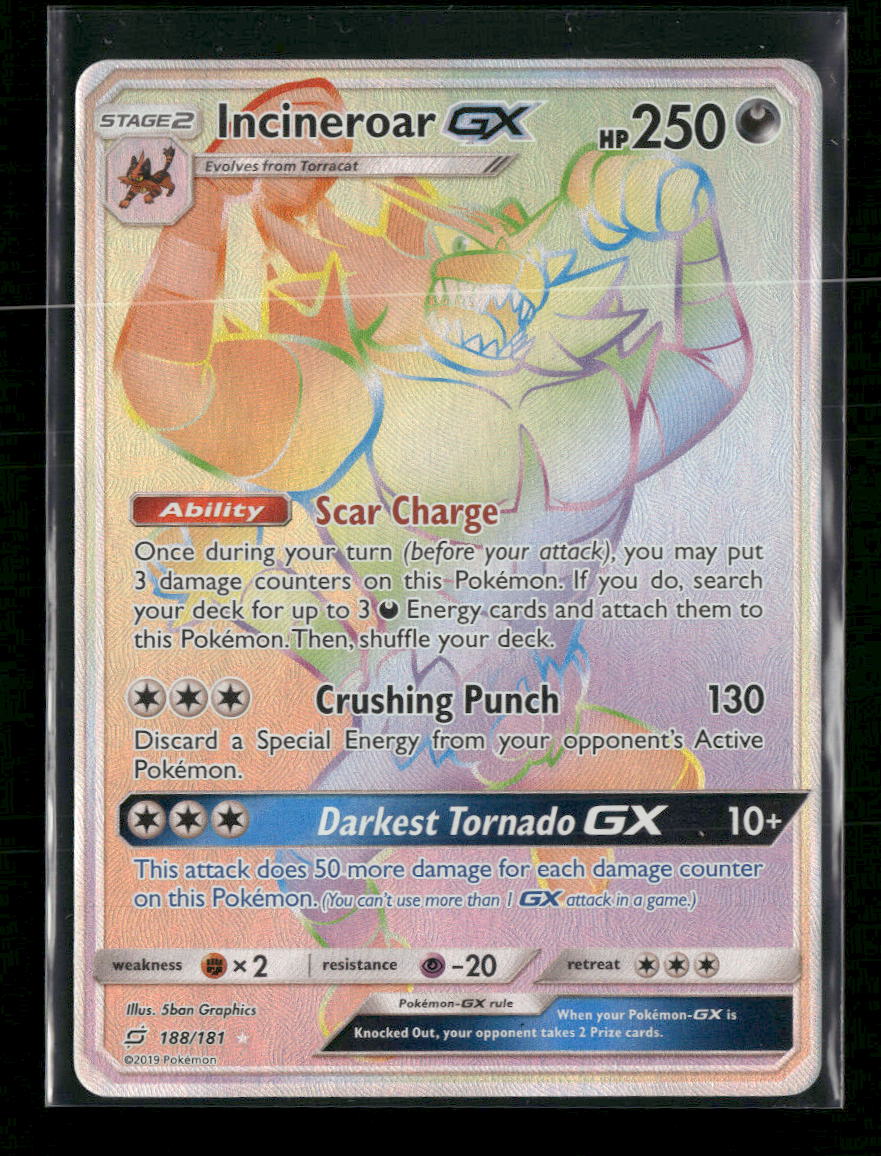 SM - Team Up Incineroar GX (Secret) #188/181