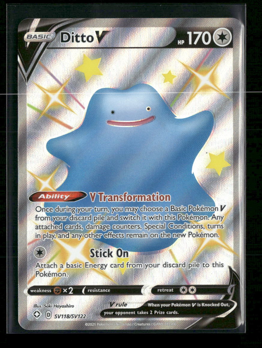 Shining Fates: Shiny Vault Ditto V #SV118/SV122