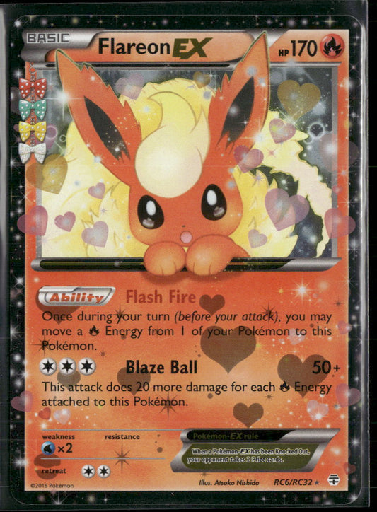 Generations: Radiant Collection Flareon EX #RC6/RC32