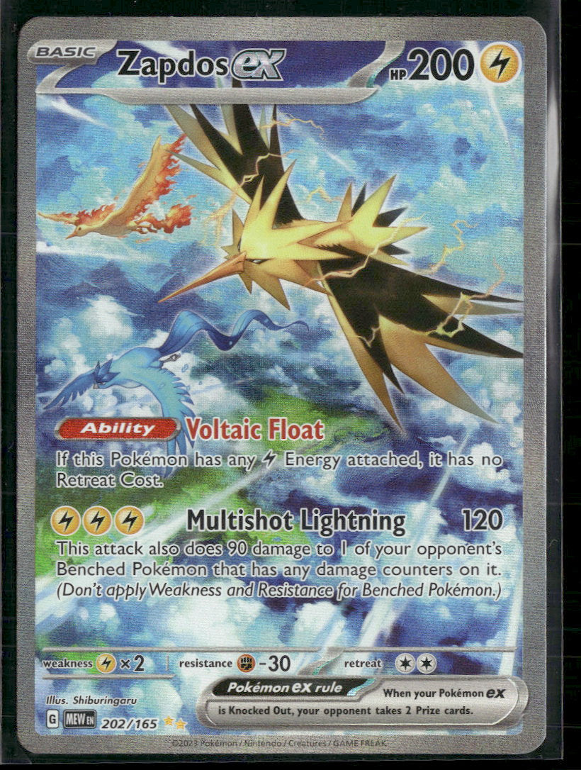 SV: Scarlet & Violet 151 Zapdos ex #202/165