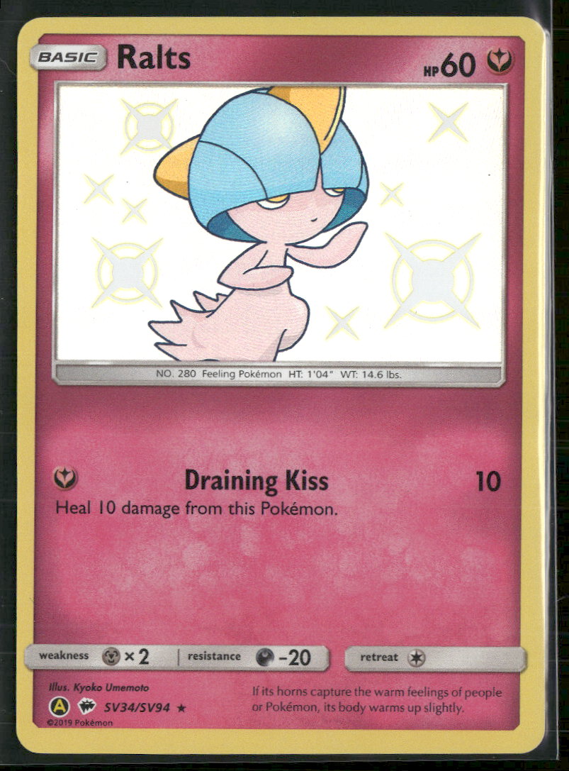 Hidden Fates: Shiny Vault Ralts #SV34/SV94