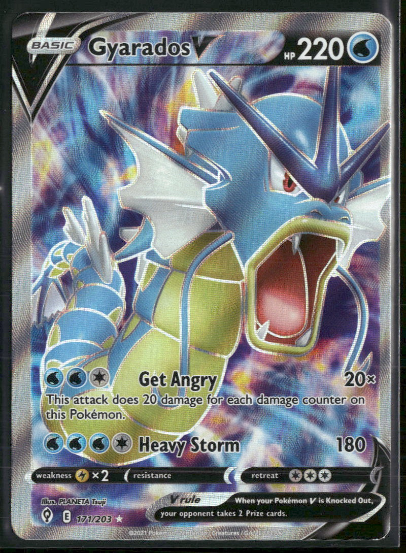 SWSH07: Evolving Skies Gyarados V (Full Art) #171/203