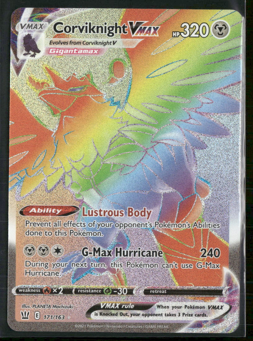SWSH05: Battle Styles Corviknight VMAX (Secret) #171/163