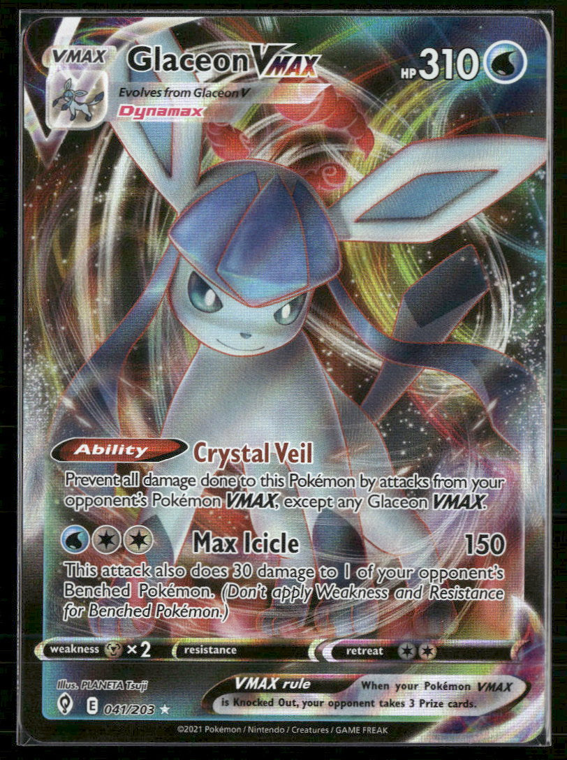 SWSH07: Evolving Skies Glaceon VMAX #041/203
