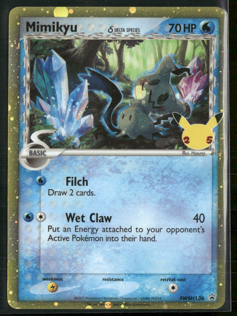 SWSH: Sword & Shield Promo Cards Mimikyu (Delta Species) #SWSH136