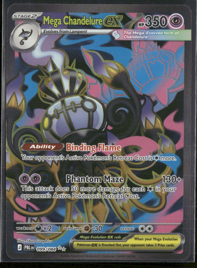 ME05: Pitch Black Mega Chandelure ex #099/084