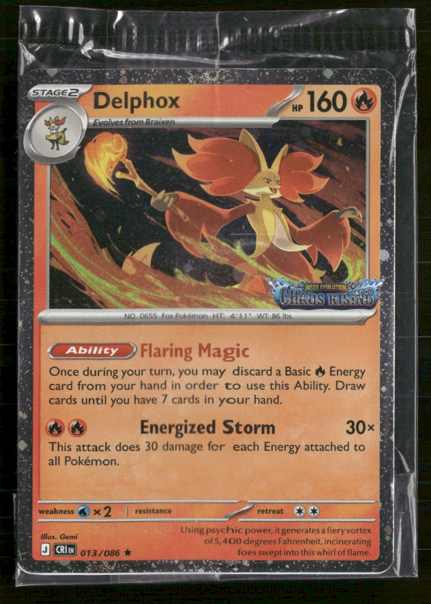 Miscellaneous Cards & Products Delphox #013/086
