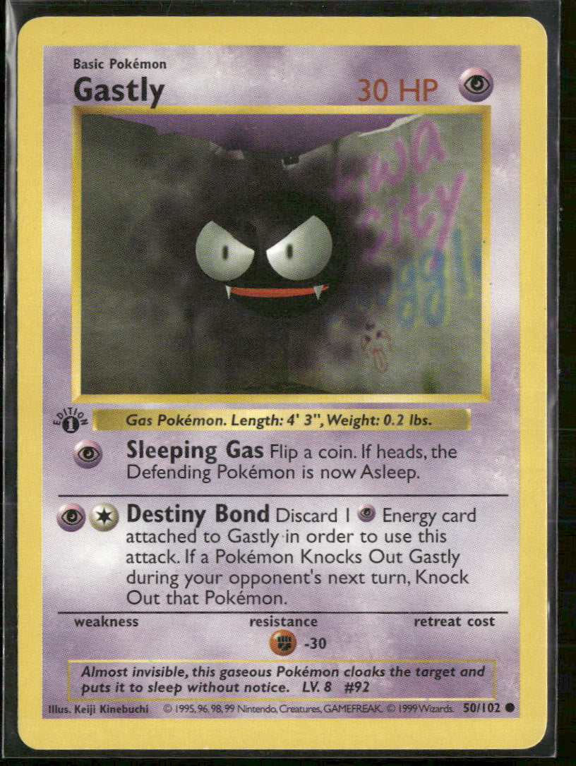 Base Set (Shadowless) Gastly #050/102