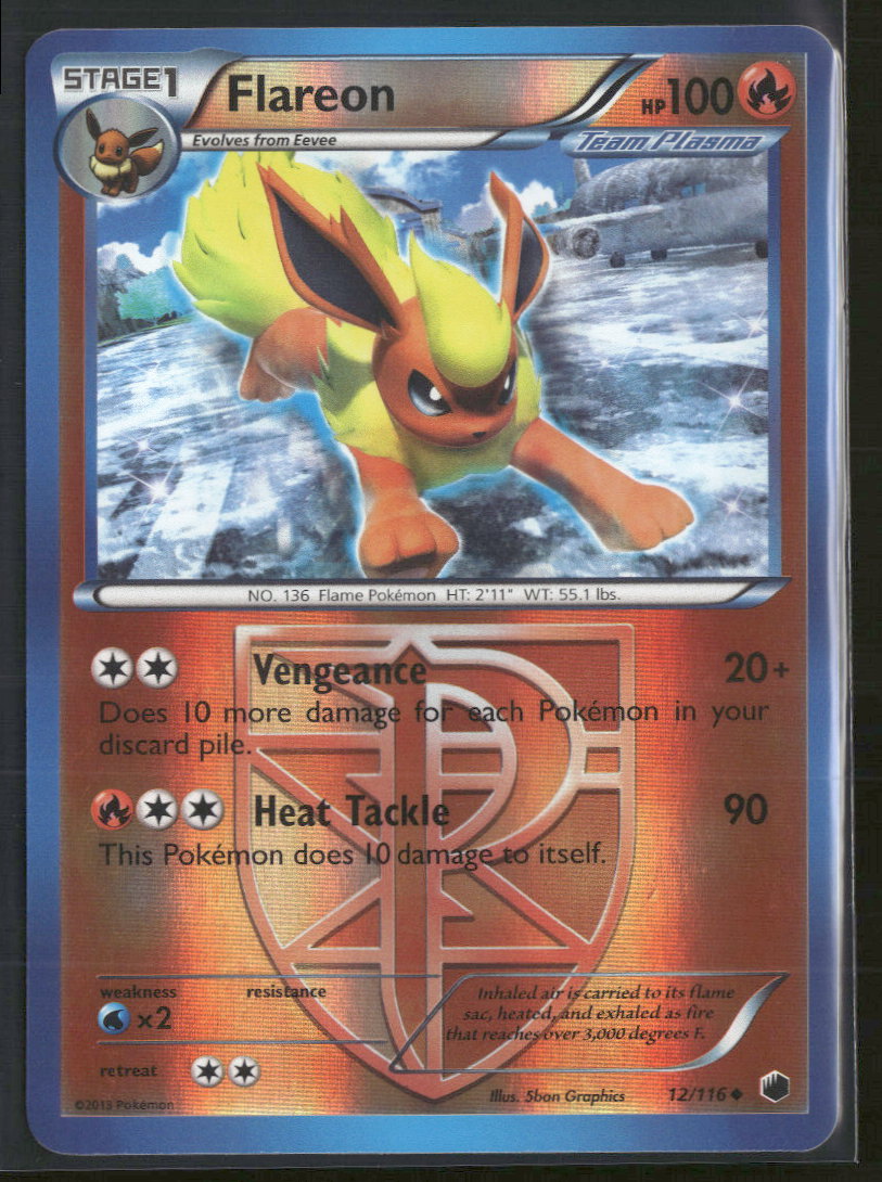 Plasma Freeze Flareon (Team Plasma) #12/116