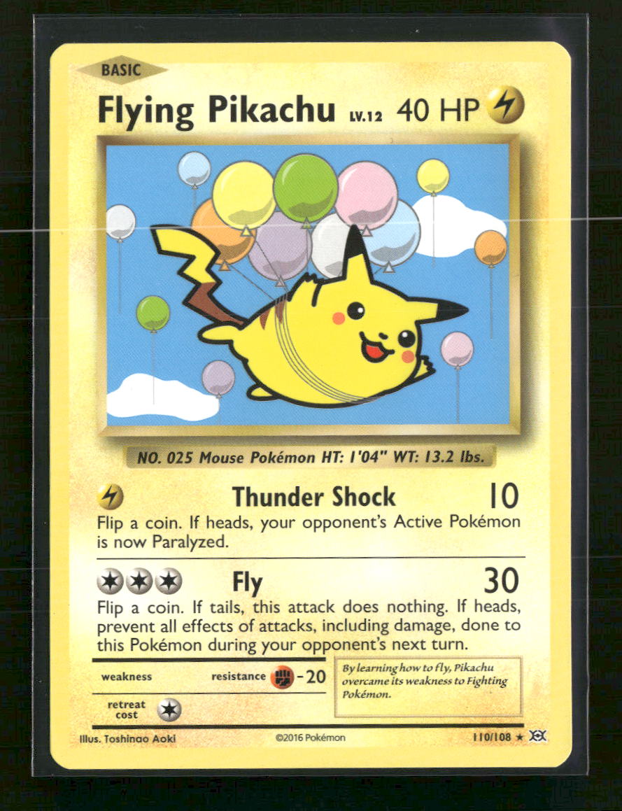 XY - Evolutions Flying Pikachu #110/108
