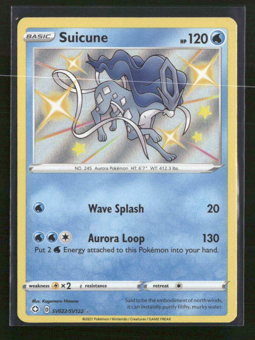 Shining Fates: Shiny Vault Suicune #SV022/SV122