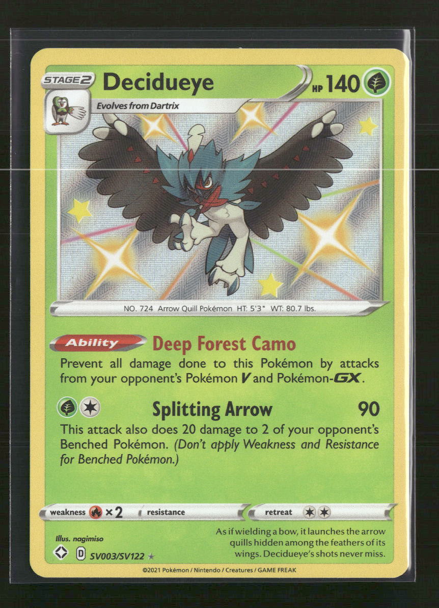Shining Fates: Shiny Vault Decidueye #SV003/SV122