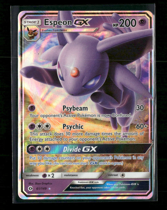 SM Base Set Espeon GX #61/149
