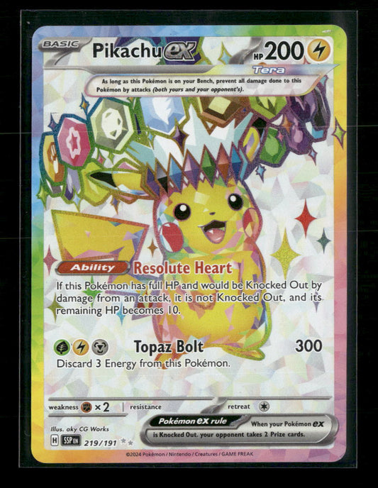 SV08: Surging Sparks Pikachu ex #219/191
