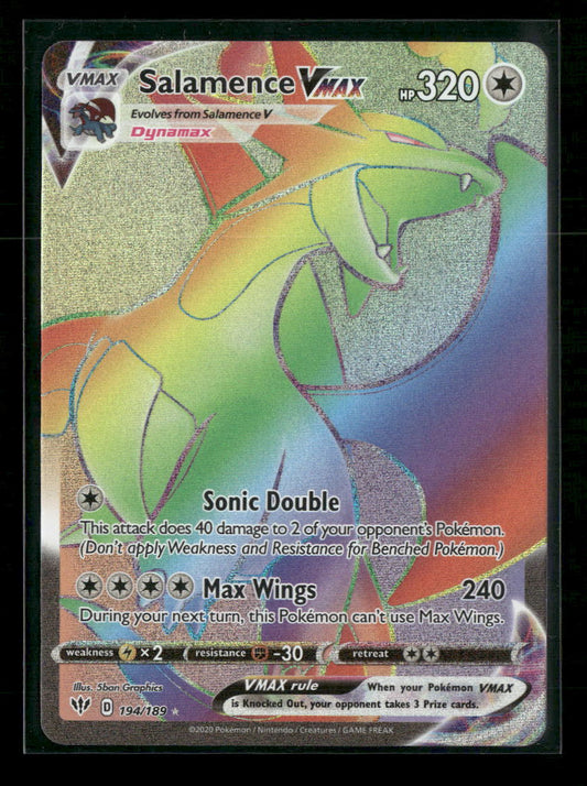 SWSH03: Darkness Ablaze Salamence VMAX (Secret) #194/189